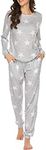 Ekouaer Womens Pajama Set Long Slee