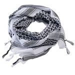 Brandit Women's 7009-188 Shemag Scarf, White-Black, One Size