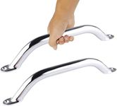 Pebbly Beach 12 inch Boat Grab Handle 316 Stainless Steel Marine Handle Handrai Multipurpose（2pcs）