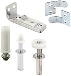 Prime-Line E 2516, Includes Bracket, Top and Bottom Pivots, a Guide Wheel and a Pair Surface Aligners (6-Components) Bi-Fold Door Hardware Repair Kit, 6-Pack, Assorted