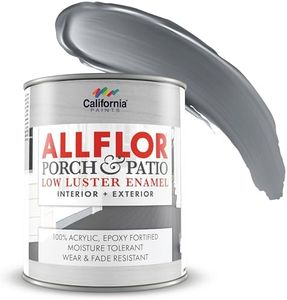 CALIFORNIA PAINTS ALLFLOR Porch, Patio and Floor Enamel Paint, Deck Gray, 1 Quart, Extremely Durable Water-Based Formula, Ideal for Patios, Pool Decks, Basements & More