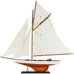 NAUTIMALL 25" Wooden Sailboat Model