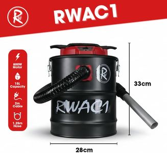 RocwooD 15L Ash Vacuum Cleaner – 800W Powerful Suction