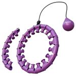 Lifelong Hula Hoop Massager for Weight Loss | Fat Burning, Toning & Fitness Equipment for Adults & Women | 360 Degree Waist Fitness for Home Use | 24 Knots Adjustable Size with Gravity Ball (LLEHH09)