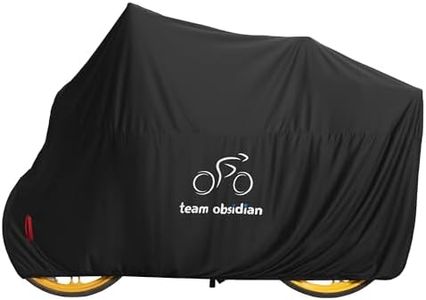Navaris Indoor Stretch Bike Cover - Breathable Fabric Protects From Dust - Secure Buckle & Lock Hole - Elastic Opening up to 210cm - Ideal for Bike Storage & Bicycle Cover - Black