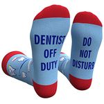 Cavertin Women's and Men's Occupational Socks with Gift Box (Dentist)