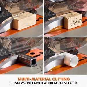 Evolution R255TBL Table Saw – 255mm Blade, Powerful Wood Cutting