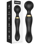 UCRAVO 3-in-1 Personal Massager - Quiet & Waterproof - Back Massage for Pain Relief Cordless Wand Massager Handheld for Women,Full Body Electric Relieving Body Muscle Soreness