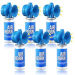 Saillong 1.4oz Marine Boat Air Horn, Mini Small Blow Fog Bear Horn, Loud Air Horns for Safety, Meet Coast Guard, Emergency Use for Marine Boating Sporting Events Outdoor Alarm (6 Pack)