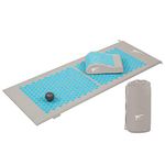 Fitem XL Acupressure Kit - Acupressure Mat + Cushion + Massage Ball - Relieves Back and Neck Pain - Sciatica - Back Massage - Muscle Relaxation - Acupuncture - Post-Sport Recovery