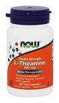Now Foods, L-Theanine, Double Strength, 200 mg, 60 Veg Capsules NOW-00147