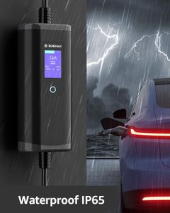 bokman 7kW Type 2 EV Charger – 5M Cable, Adjustable Current, IP65, LED Display