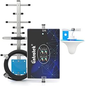 Amplificador de Cobertura Movil 4 Banda B20 800，900,1800,2100Mhz Amplificador Señal Movil gsm 3G 4G LTE 70dB Repetidores de señal 4g Compatible con Simyo/Orange/Yoigo/Vodafone