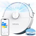 Lubluelu Robot Vacuum Cleaner with Mop 4500Pa,3 in 1 Robotic Vacuum, Laser Navigation, 5 Maps,Super Slim, Carpet Auto Boost,WiFi/App/Alexa,Vacuum Robot ideal for Hard Floor, Pet Hair, Carpet