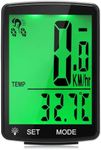 Emergoo Wireless Bike Computer Multi Functional LCD Screen Bicycle Computer Mountain Bike Speedometer IPX6 Cycling Measurable Temperature Stopwatch Cycling Accessories
