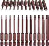 Torx Bits Set, PTSLKHN 24PCS Security Torx Bit Set, High Hardness S2 Alloy Steel, Magnetic, Anti-rust