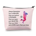 Soccer Gifts for Her Soccer Ball Zipper Pouch Soccer Bag Cosmetics Makeup Soccer Player Gift Soccer Team Gift for Football Lover Travel Bag Organizer Case