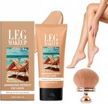 Body Coverage Perfector Waterproof, Leg Makeup Tattoo Cover Up Cream Full Coverage Foundation with Large Brush for Daily Wear