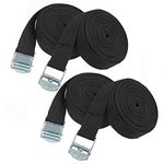 4 Pack Ratchet Tie Down Straps, 3m x 25mm Adjustable Retaining Tensioning Belts, Heavy Duty Lashing Straps with Buckle for Motorcycle, Vans, Trailer, Trucks, Luggage, Cargo.