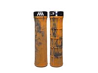 All Mountain Style AMS Berm Grips - Lock-on tapered diameter, comfortable grips, Orange Camo