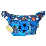 ZAFCO Footbal Printed Waist Pouch for Boys Girls Stylish Soft Fabric Waist Pouch Adjustable Straps Used for Campaign,Travelling, Outdoor Games, Parties, Makeup/Accessories Storing