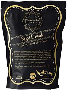 Shangri-La Coffee - Wild Kopi Luwak Coffee Whole Beans - Ethically Sourced - 250 Grams (Other Weights & Bean Types Available) - Produce of Indonesia