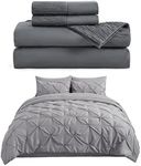 Bedsure Grey Twin XL Comforter Set 