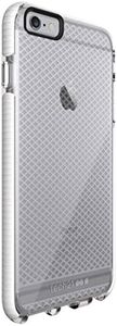 tech21 Evo Check Impact Resistant Case Cover with FlexShock Technology and Meshed Pattern for iPhone 6 Plus/6S Plus - Clear/White