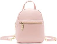 Mini Backpack Purse for Girls Teenager Cute Leather Backpack Women Small Shoulder Bag Handbags, Pink, Small, Traveling