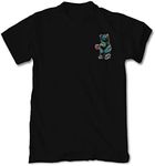 Riot Society Men's Short Sleeve Graphic Fashion T-Shirt, Palms Bear (Gildan 2000) (Black), Small