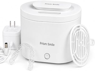 Prism Smile Ultrasonic Retainer Cleaner Machine, 42kHz Deep Cleaning Machine for Retainers, Aligners, Night Guards and Dentures, 200ml Portable Dental Appliance Cleaner, One-Touch Operation