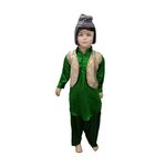 ITSMYCOSTUME Kashmiri Boy Indian State Fancy Dress Costume for Kids & Adults 9-11 Years