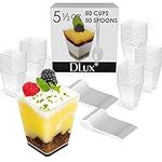 DLux 50 x 5 oz Mini Dessert Cups wi