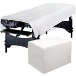 Pack of 100 Disposable Massage Table Sheets, 100 x 200 cm, Non-Woven Sheet, Disposable Sheets for Spa Beauty Massage, Anti-Dirty Disposable Bed Sheet (100)
