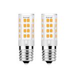 2-Pack 8206232A Range/Stove/Oven LED Light Bulbs Replace 5304440031-4713-001013-00617215 / T7 T8 Tubular E17 Base - Non-Dimmable (Daylight White 6000K, 4W)