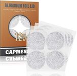 CAPMESSO Coffee Capsules Foil Seals -Aluminum Lids Foil Stickers to Reuse Nespresso Original Capsules Refillable Pods Compatible with Nespresso Original Line Machines (120 Lids(37mm))