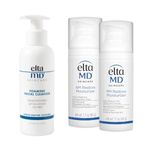 EltaMD AM & PM Moisturizer Facial Kit with Daily Foaming Facial Cleanser, Gentle for Sensitive Skin