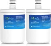 EcoAqua EFF-6005A Fridge Water Filter Compatible with LG LT500P 5231JA2002A (1) 5231JA2002B SADQ72910901 ADQ72910902 ADQ72910907 Kenmore/Sears GEN11042F-08 GEN11042FR-08(2)