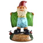 Noa Store Funny Naughty Garden Gnomes Outdoor Statue | Outside Decor | Fall Winter Halloween Decorations for Yard Art, Patio, Lawn, Doorsteps, Housewarming Garden Gift - 9.5 Inches