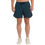 Invincible Men's Double Layered Shorts Teal Small