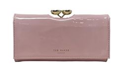 Ted Baker Aleshas Large Teardrop Bobble Purse in Dusky Pink Patent Leather