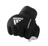 adidas Padded Knuckle Hand Wrist Protector Gloves, Boxing, Fitness Classes, Small/Medium, Neoprene 10mm Gel, Quickwrap, Stretch Support, Adults Kids