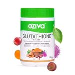 OZiva Plant Based Glutathione Builder | Glutathione Tablets for Antioxidant Support, Skin Glow & Anti-Ageing | Glutathione Tablets with Grapeseed, Vitamins C & E, Selenium, 60 Vegetarian Capsules