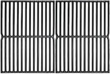 GFTIME 7522 38 x 28.6cm Cooking Grate for Weber Spirit E200 E210 S200 S210 Gas Grills with Side Burner Knobs, Cast Iron Grids for Genesis Silver A, Spirit 500, Spare Parts for Weber 7521