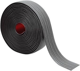 Floor Transition Strip 2" Self Adhesive Flat Vinyl Flooring Transitions Strip with Strong Backing Wood Grain 5cm, 20FT, Deep Grey