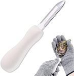 Tiankohelan Oyster Shucking Knife,Stainless Steel Oyster Knife for Oyster Clam Scallop In Shell(White)