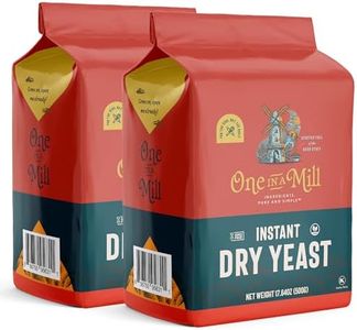 One in a Mill Instant Yeast for Baking | 1.1 LB [2 Pack] Fast Acting Self Rising Dry Yeast | Bread Machine Yeast for Baking Bread, Cake, Pizza Dough | Quick Rapid Rise Leavening Agent for Pastries