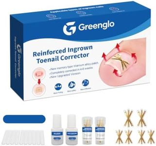 Golden Titanium Ingrown Toenail Corrector, Upgraded Hexagram Shape, 3x Stronger Pull Force, Complete Ingrown Toenail Removal Kit, Professional At-Home Ingrown Toenail Treatment for Men Women