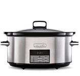 Crockpot Electric Slow Cooker | Programmable Digital Display | Large 7.5L Capacity (up to 10 People) | Keep Warm Function & 20-Hour Countdown Timer | Stainless Steel [CSC063]