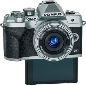 Olympus OM-D E-M10 Mark IV Mirrorless Camera Kit, Silver